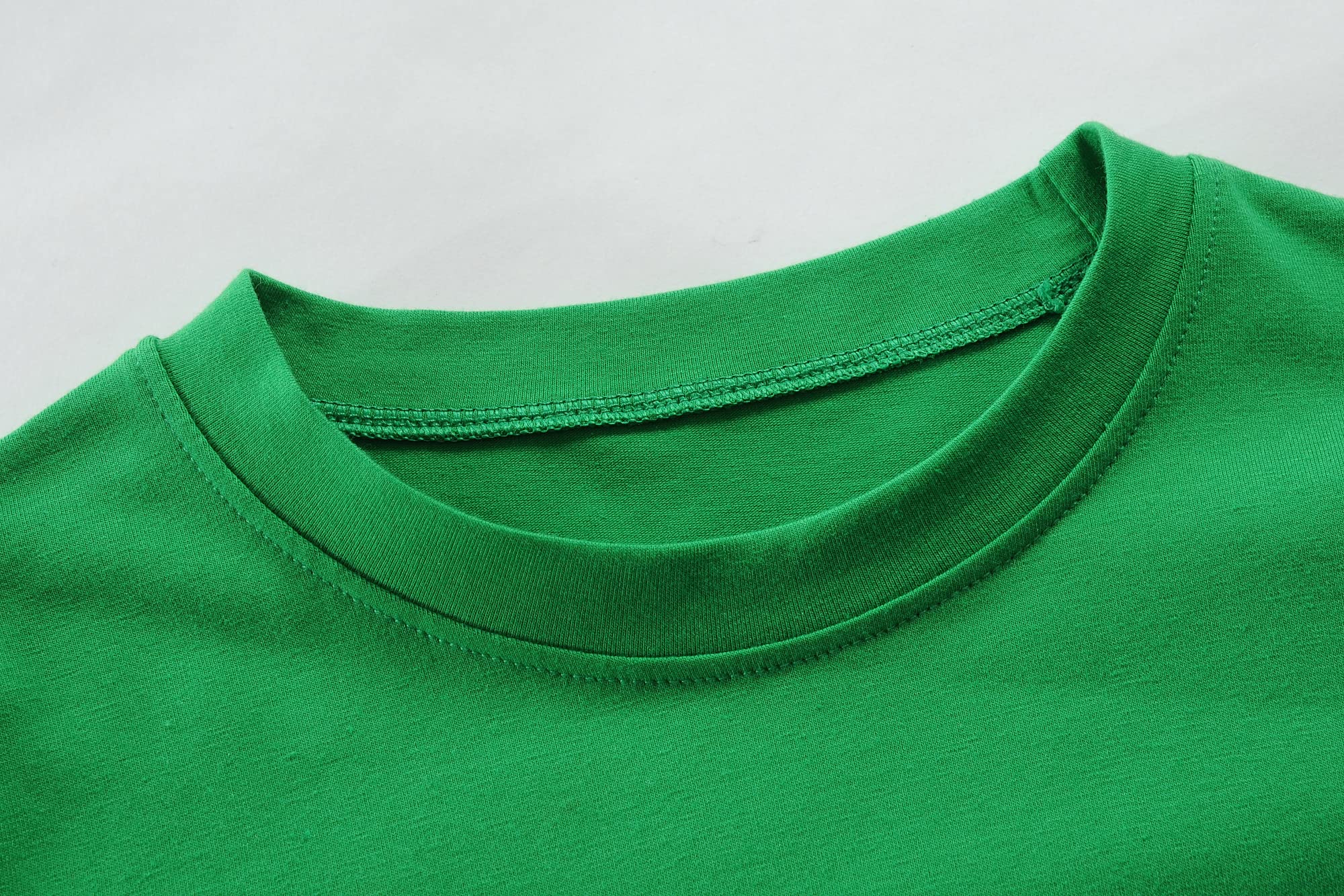 Little Hand St. Patrick's Day Shirts Clover Tees Irish Lucky Shamrock Tractor Short Sleeve Dinosaur T-Shirt for Kid 2-8 Years - Image 5