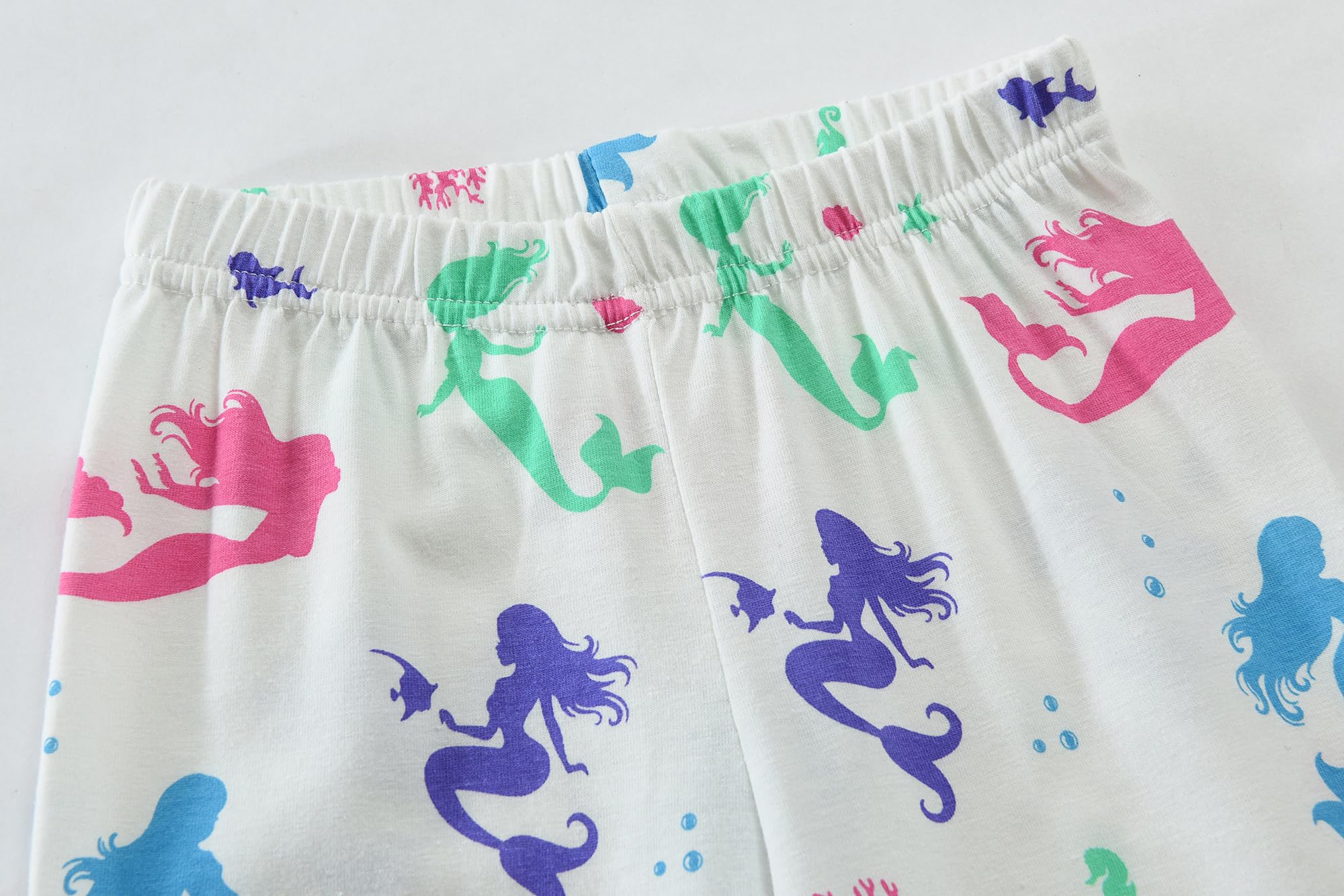 Little Hand Toddler Girls Pajamas Mermaid Cotton Pjs Jammies Fall Winter Long Sleeve Sleepwear Sets for Size 2-7T - Image 5